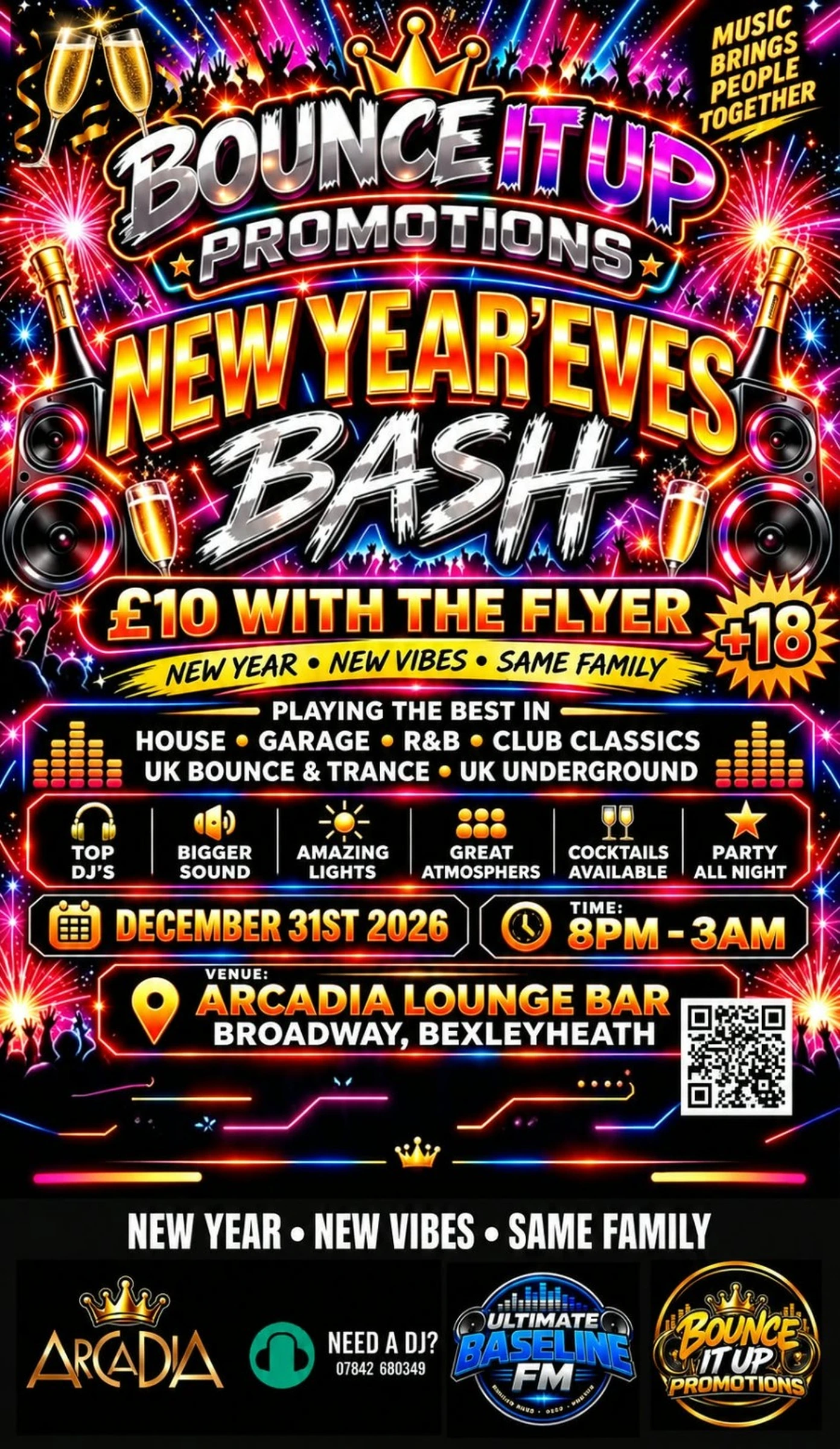 Bounce It Up Promotions New Year's Eve event artwork