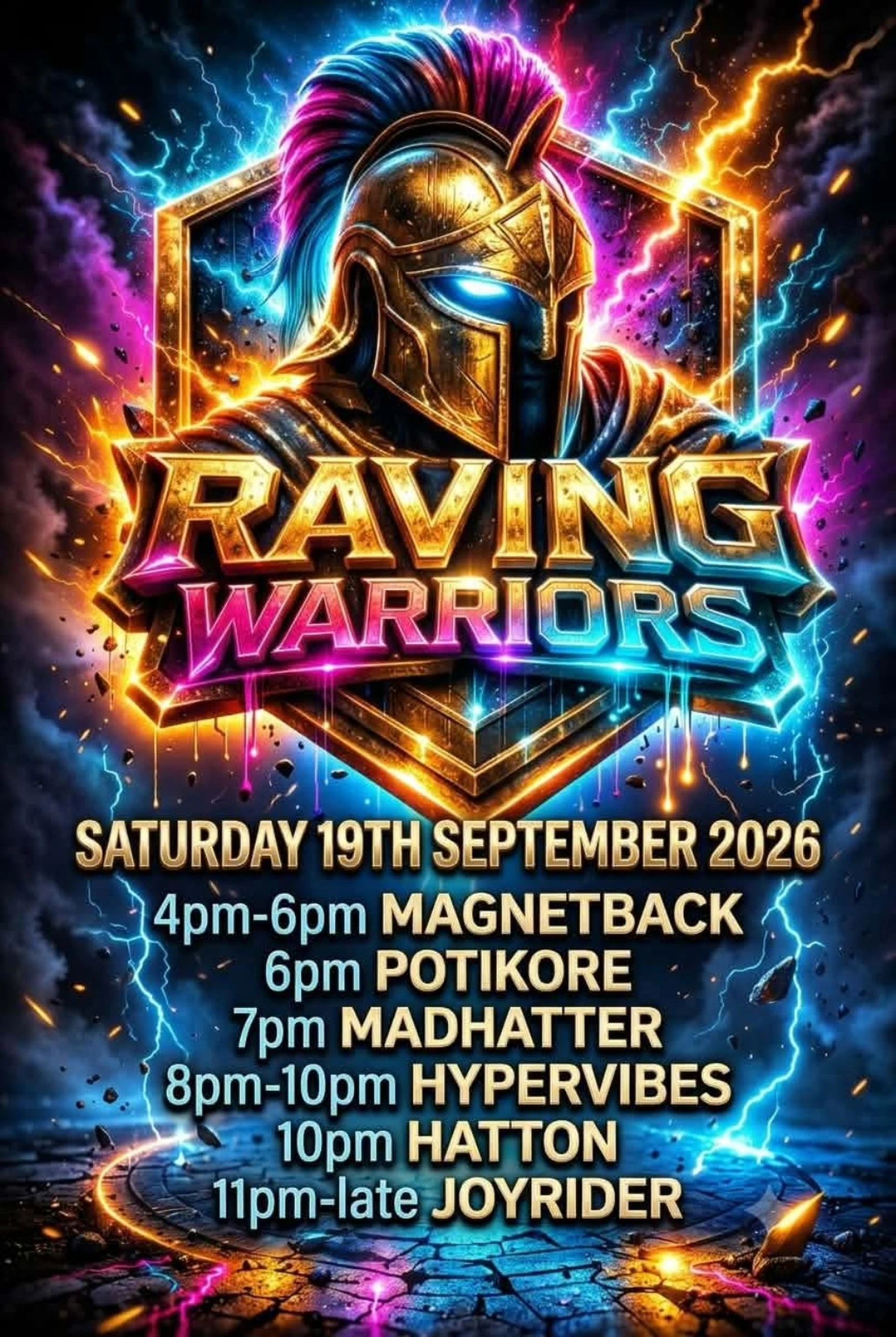 Raving Warriors artwork